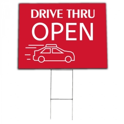 Curbside Double Sided Yard Sign w/ H Stand
